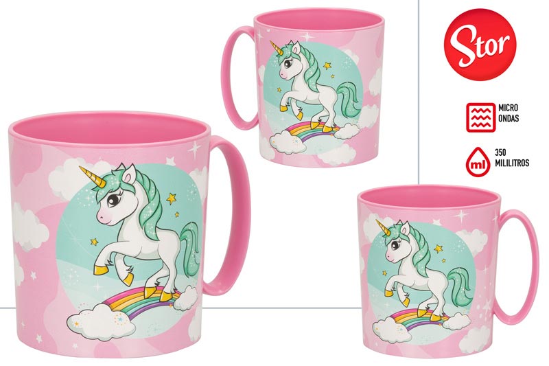 TAZA MICROONDAS 71227 UNICORNIO 350ML