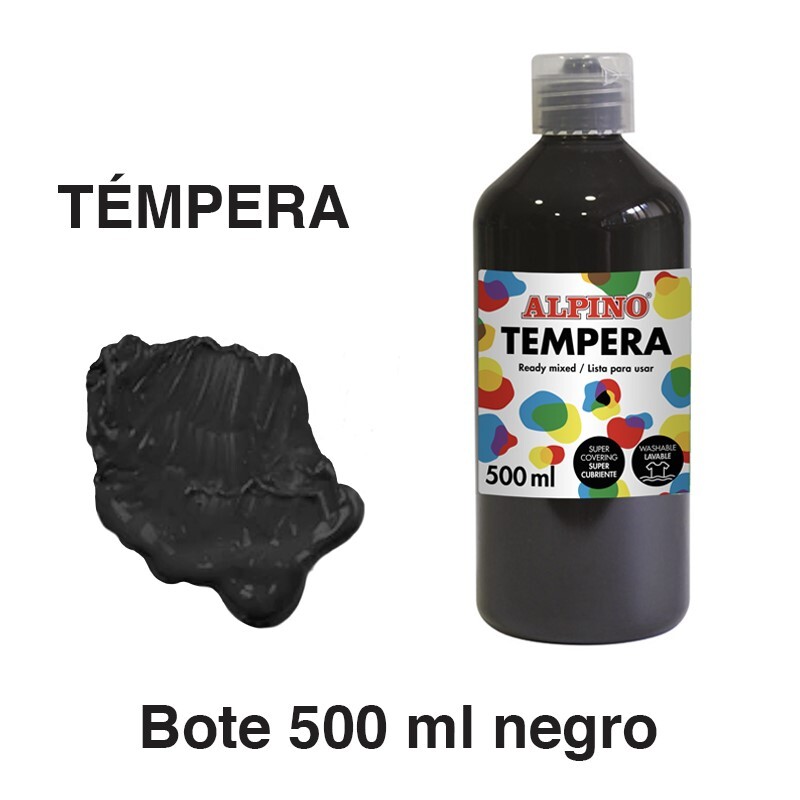 TEMPERA 500ML NEGRO ALPINO DM010183 | 34051710