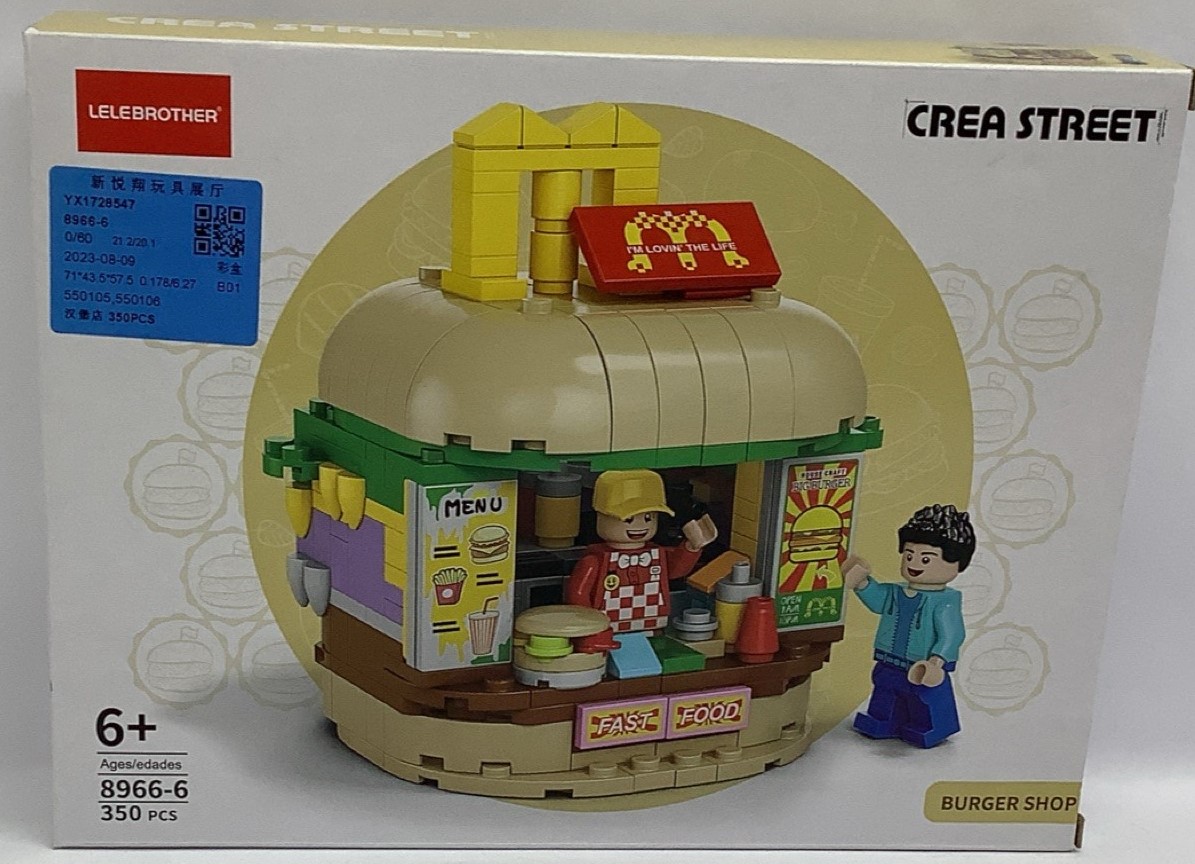 TIENDA BURGUER - PIEZAS CONSTRUCCION - 350 PCS 1289