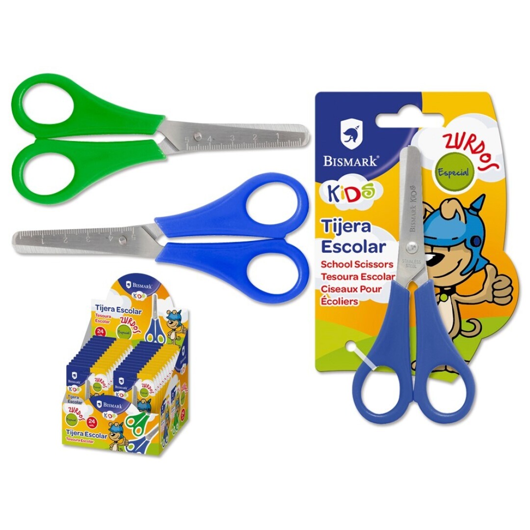 TIJERA ESCOLAR BISMARK KIDS ZURDOS 328633