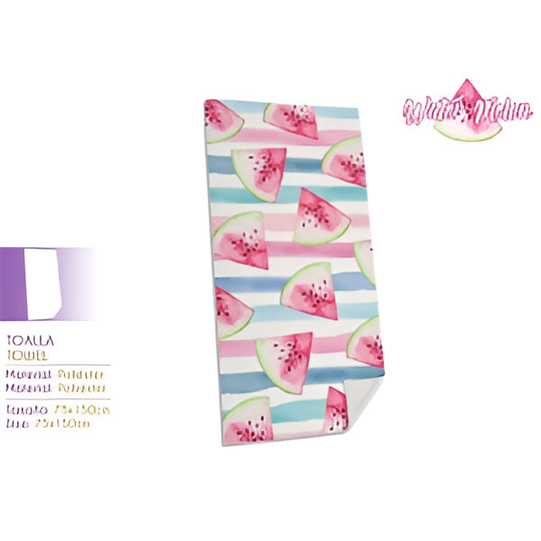 TOALLLA KL10015 POLYESTER WATERMELON 75X150CM 250GSM**