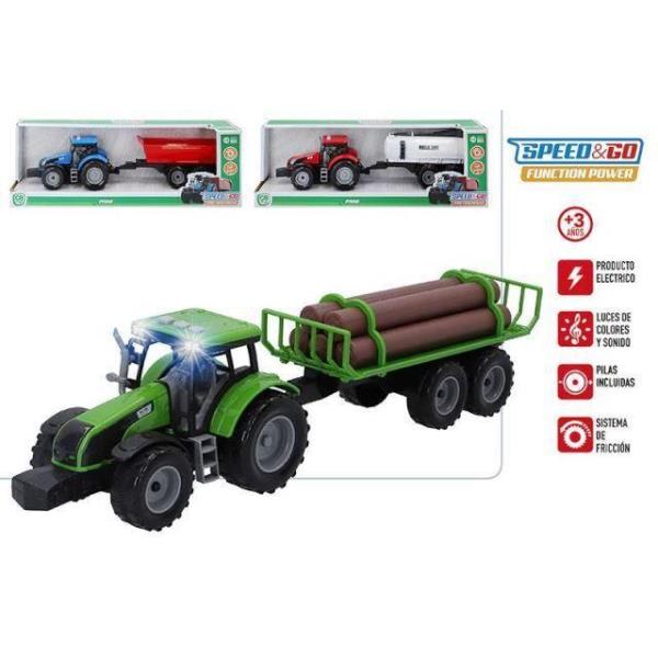 TRACTOR 49114 SONIDOS C/REMOLQUE SPEED
