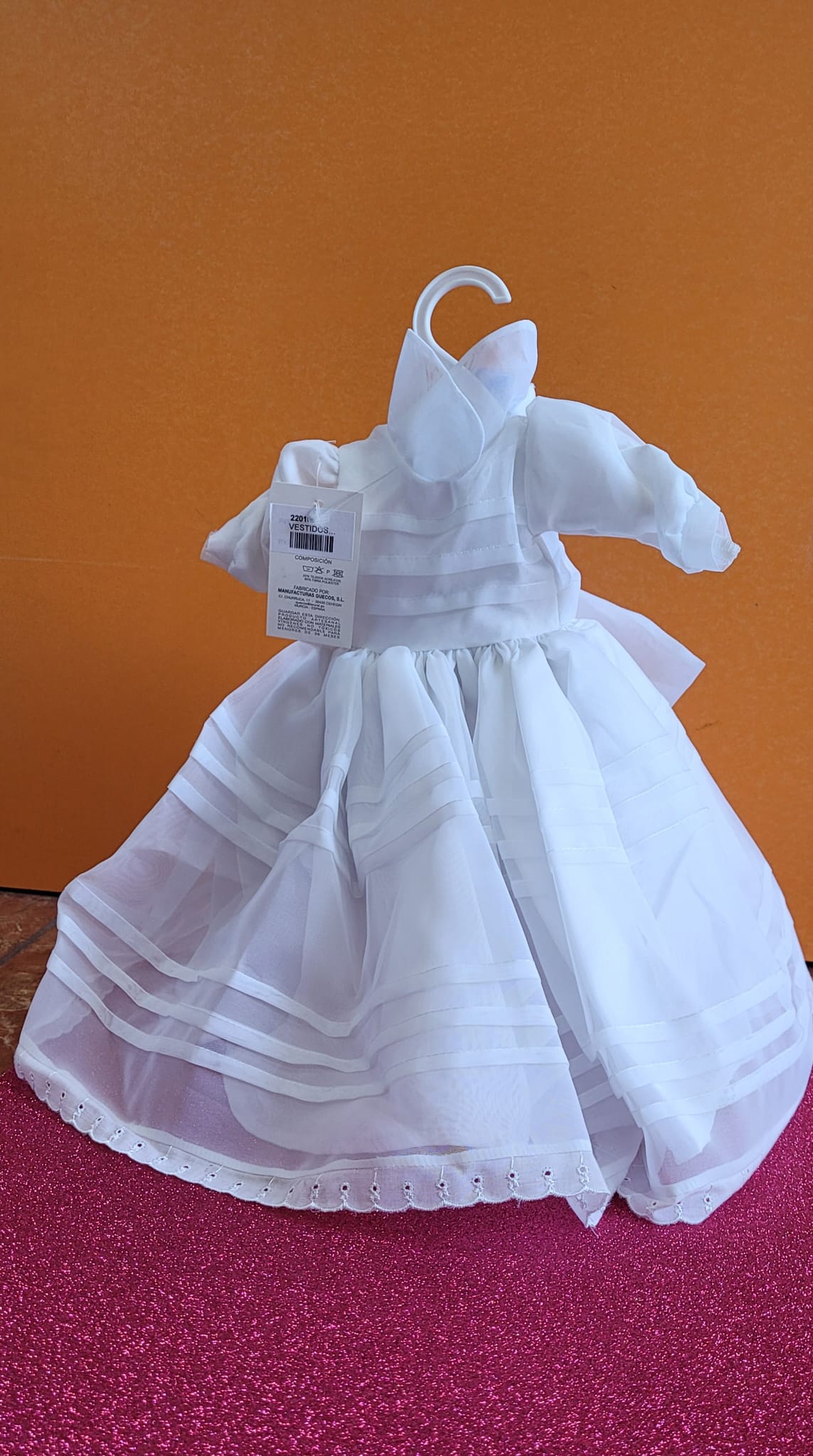 TRAJES MUÑECA BLANCO COMUNION***