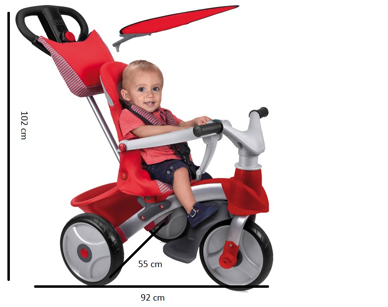 TRICICLO BABY 800009473 (J) TRIKE EASY ROJO