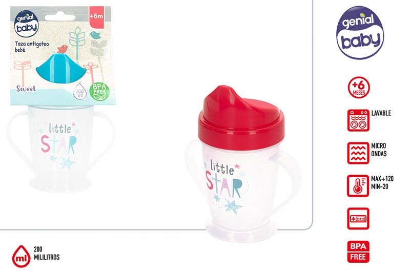 VASO BEBE ANTIDERRAME 71381 200ML 2/S