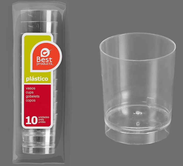 VASO CHUPITO SET 10 UDS 251400 TRANSPARENTE 33CC