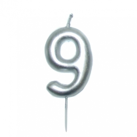 VELA 9131 NUMERO 9 PLATA